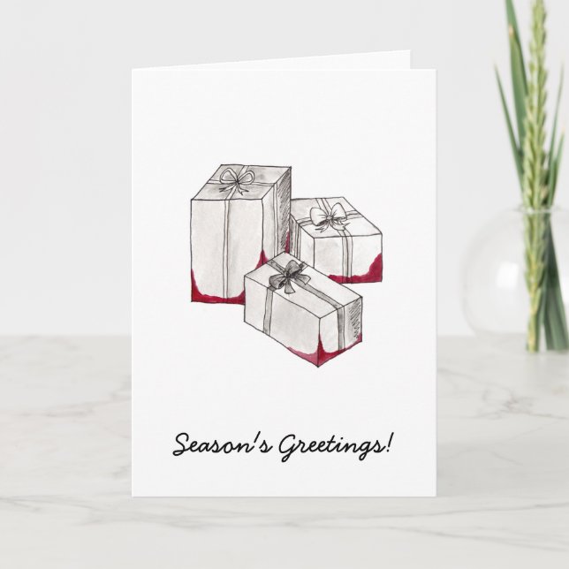 Festividades Cartão de Férias Bloody Boxes (Frente)