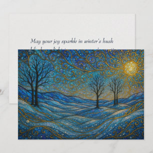 Festividades Cartão de Férias Boho Único Caprichoso Moderno Ele