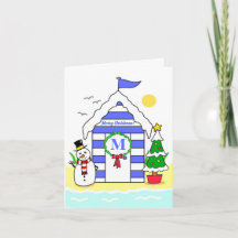 Cartão de Férias Cabana de Praia de Natal