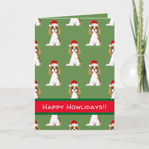 Festividades Cartão de Férias Cavalier King Charles Spaniel