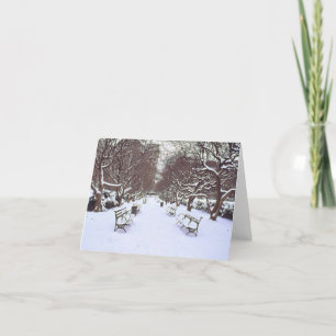 Festividades Cartão de Férias "Central Park in Winter" - Vazio