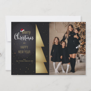 Festividades Cartão de Férias com Foto de Sentimentos do Chapéu