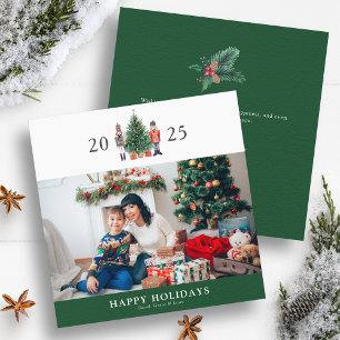 Festividades Cartão de Férias com Foto do Esmagador de Nozes Ve