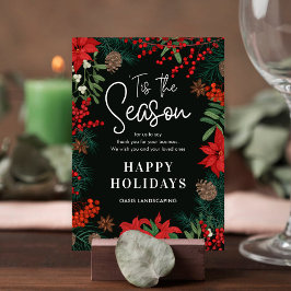 Festividades Cartão de Férias Comerciais Bright Blooms