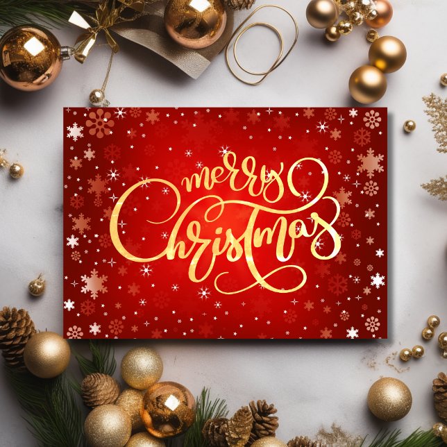 Festividades Cartão de Férias Comerciais de Natal Moderno (Criador carregado)