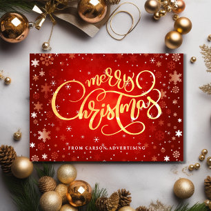 Festividades Cartão de Férias Comerciais de Natal Moderno