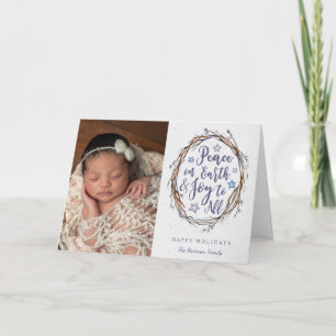 Festividades Cartão de Férias Curto-Termo Dobrado