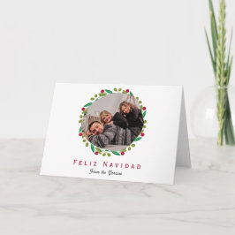 Festividades Cartão de Férias da Família Feliz Navidad