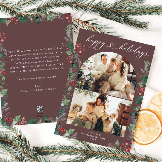 Festividades Cartão de Férias da Família Modern Calliographic 2 (Criador carregado)