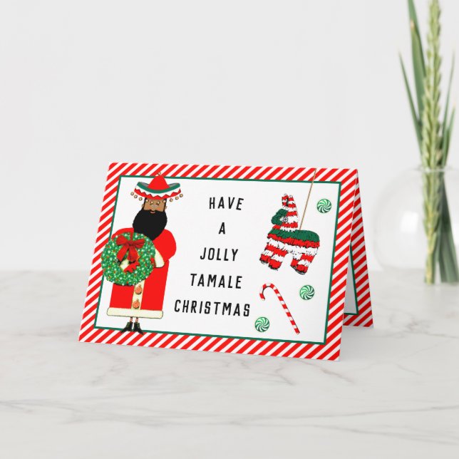 Festividades Cartão de férias da Funny Feliz Navidad (Frente)