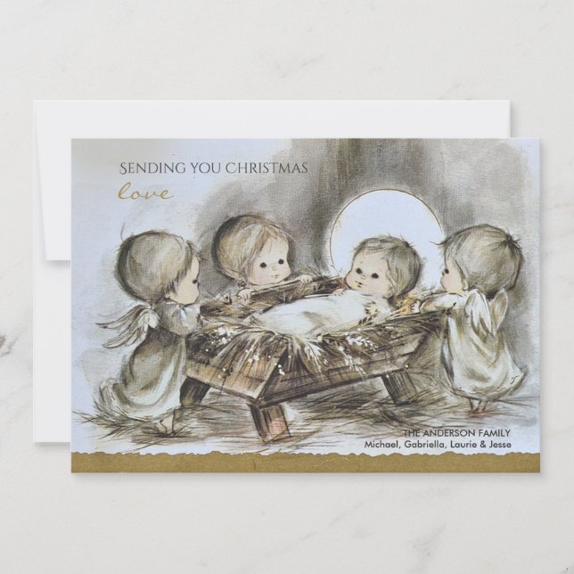 Festividades Cartão de Férias da Manhã de Natal (Frente)