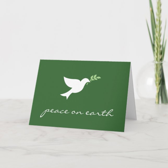 Festividades Cartão de Férias da Terra para Paz (Frente)