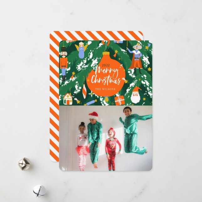 Festividades Cartão de Férias de Árvore de Natal do Nutcracker (Frente/Verso In Situ)