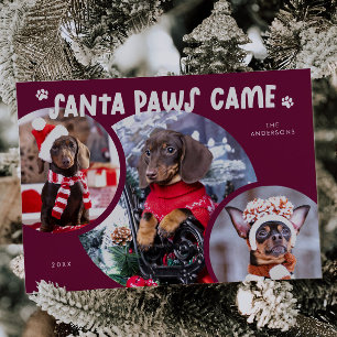Festividades Cartão de Férias de Cão de Aroma de papais noeis