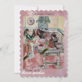 Festividades cartão de férias de cavalo feito em casa