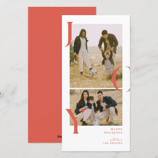 Festividades Cartão de férias de colagem de fotos 2 Minimalism 