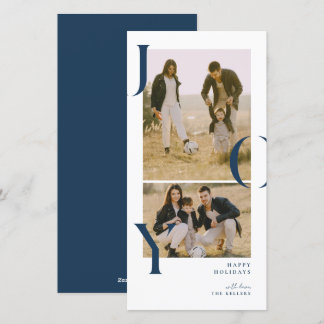 Festividades Cartão de férias de colagem de fotos 2 Minimalism 