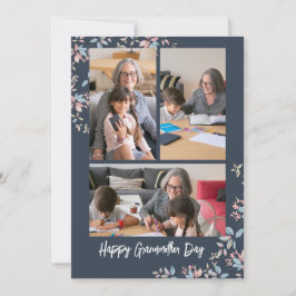 Festividades Cartão de Férias de Colagem de Fotos do Dia da Avó