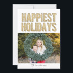 Festividades Cartão de Férias de Férias de Férias de Férias Dou<br><div class="desc">Cartões de foto de Natal moderno bonito.</div>