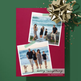 Festividades Cartão de Férias de Fita Listrada - V2 - Foto