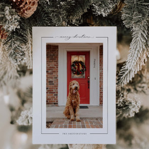 Festividades Cartão de Férias de Foto de Estrelas de Natal Aleg