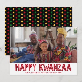 Festividades Cartão de Férias de Foto do Kwanzaa Feliz