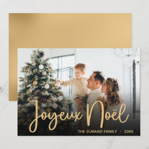 Festividades Cartão de Férias de Foto Joyeux Noel Moderno