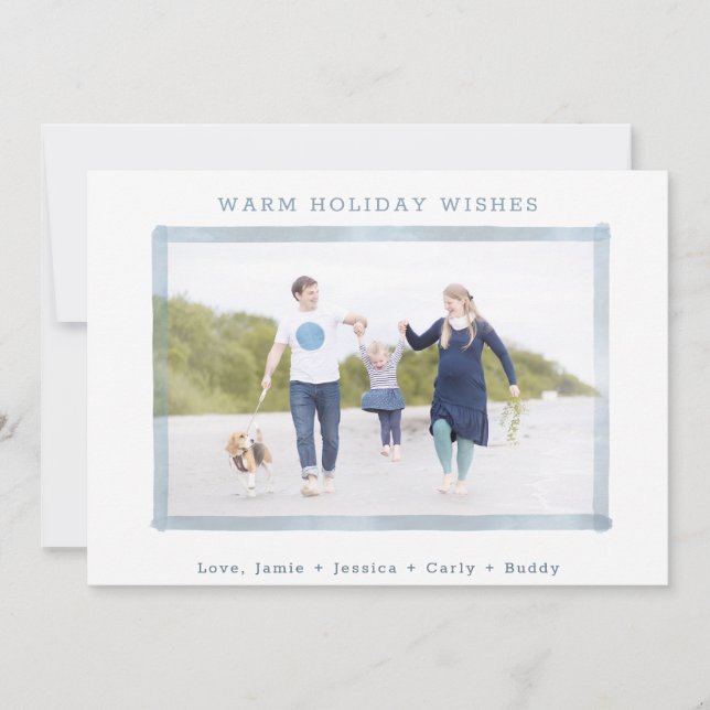 Festividades CARTÃO DE FÉRIAS DE FOTO| Praia do Natal (Frente)