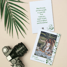 Festividades Cartão de Férias de Fotos de Amigos Simples Modern