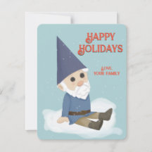 Cartão de Férias de Gnome Feliz Natal