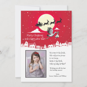 Festividades Cartão de Férias de Gravidez de Natal