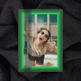 Festividades Cartão de Férias de Moldura Verde