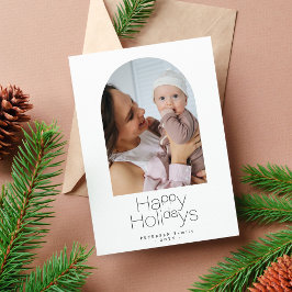Festividades Cartão de Férias de Natal com fotografia minimalis