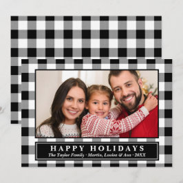 Festividades Cartão de Férias de Natal da Xadrez de Buffalo Neg