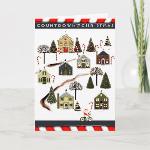 Festividades Cartão de Férias de Natal de Ciclismo