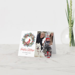 Festividades Cartão de Férias de Natal do Red Cardinho FOTO