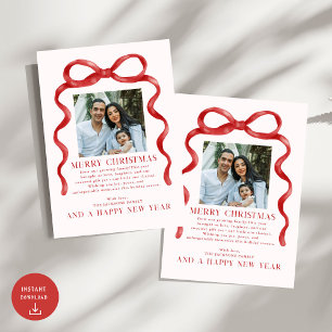 Festividades Cartão de Férias de Natal Feliz do Arco Vermelho M