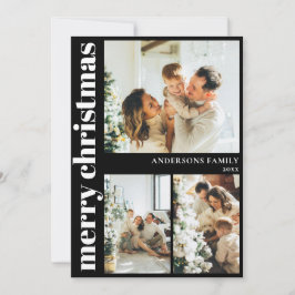 Festividades Cartão de Férias de Natal Feliz para Tipografia Mo