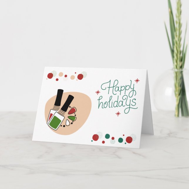 Festividades Cartão de Férias de Natal/Feriado de Salão ou spa (Frente)