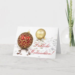 Festividades Cartão de Férias de Natal Fröhliche Weihnachten