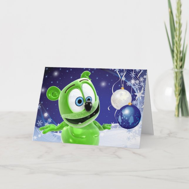 Festividades Cartão de Férias de Natal Gummibär (Frente)