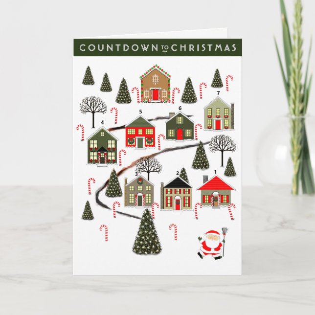 Festividades Cartão de Férias de Natal Lacrosse (Frente)