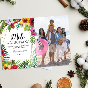 Festividades Cartão de Férias de Natal Mele Kalikimaka