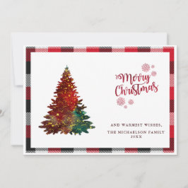 Festividades Cartão de Férias de Natal Merry para Xadrezes de B