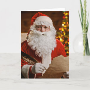 Festividades Cartão de Férias de Natal Merry Santa Claus