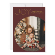 Cartão de Férias de Natal Minimalista para Joy Mod