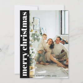 Festividades Cartão de Férias de Natal Mínimo Moderno