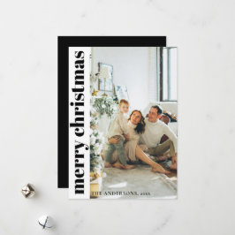 Festividades Cartão de Férias de Natal Mínimo Moderno