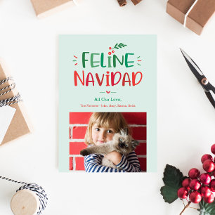 Festividades Cartão de Férias de Natal para Animais de Estimaçã