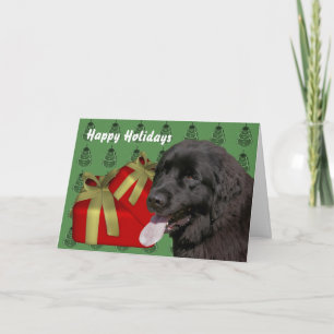 Festividades Cartão de Férias de Natal para Cachorro na Terra N